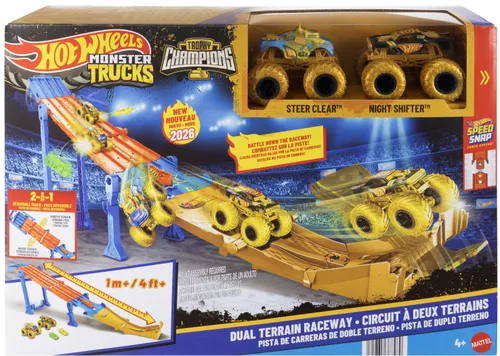 Tor Hot Wheels Monster Trucks Trophy Champions 2 w 1 JMW70