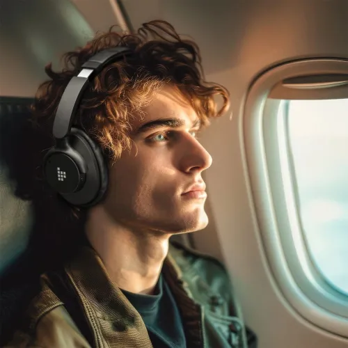 Słuchawki bezprzewodowe Tronsmart Sounfii Q20S Hybrid ANC Nauszne Bluetooth 5.3 Czarny