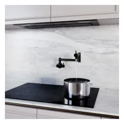 Bateria Globalo Oxario Black 1.1 Czarny mat Stal nierdzewna