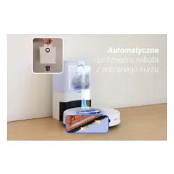 Robot sprzątający Ezviz RE5S Plus Funkcja mopowania Stacja oczyszczająca Tworzenie mapy pomieszczenia Biały