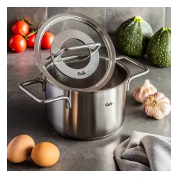 FISSLER Pure Collection 1,9 l - garnek ze stali nierdzewnej ze szklaną pokrywką
