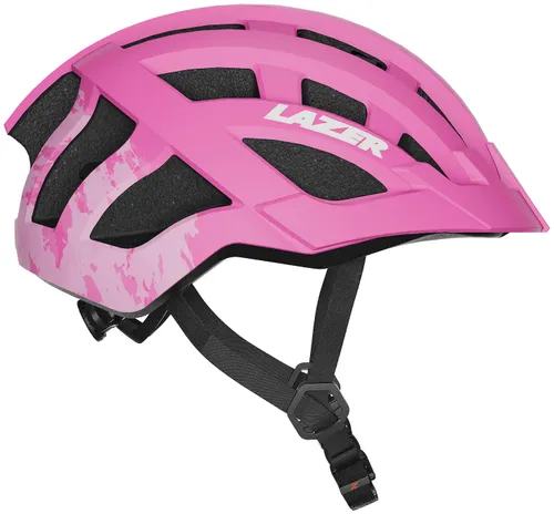Kask rowerowy LAZER J2 Różowy dla Dzieci z możliwością zamontowania lampki (rozmiar 50-56)