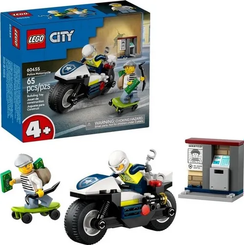 LEGO City 60455 Pościg Na Motocyklu Policyjnym