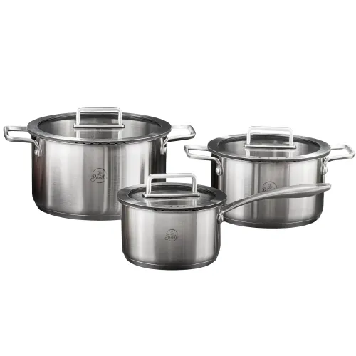 Zestaw garnków La Bonita LB6ZGS001 Indukcja Stal nierdzewna 6 elementów