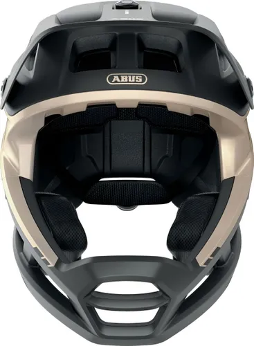 Kask rowerowy ABUS AirDrop Czarno-złoty MTB (rozmiar S/M) MIPS