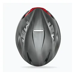 Kask rowerowy MET Manta MIPS dark slate/red matt