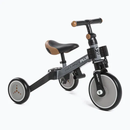 Rowerek biegowy trójkołowy Milly Mally 4w1 Optimus Plus grey