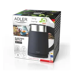ADLER AD 1372 0,6 l - czajnik elektryczny bezprzewodowy plastikowy
