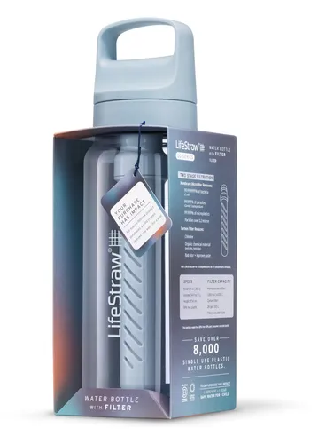 Butelka z filtrem Lifestraw Go 2.0 Water Filter 1L - icelandic blue