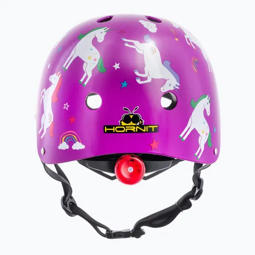 Kask rowerowy dziecięcy Hornit Unicorn purple/white