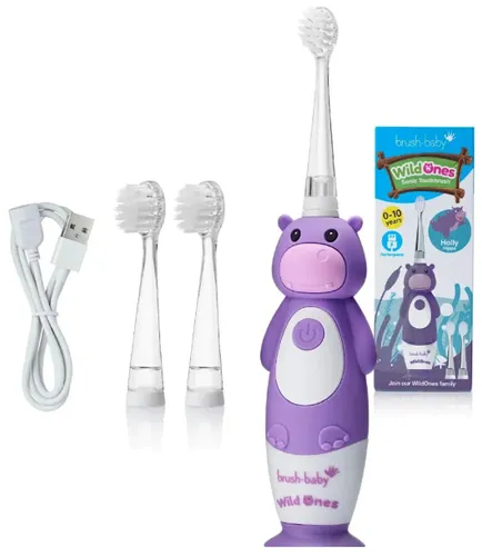 Szczoteczka soniczna BRUSH-BABY WildOnes Hipopotam
