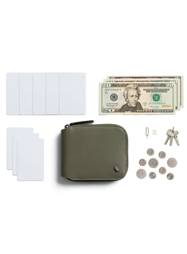 Bellroy leather Zip Wallet RFID - ива
