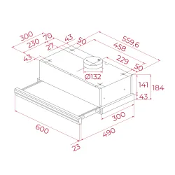 Okap Teka CNL 6415 Plus Srebrny