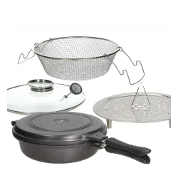 TOGNANA Sphera 30 cm - patelnia grillowa dwustronna nieprzywierająca z akcesoriami