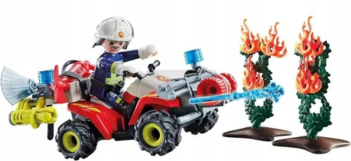 PLAYMOBIL ACTION HEROES 71825 QUAD STRAŻY POŻARNEJ zestaw dla dzieci +4 lat