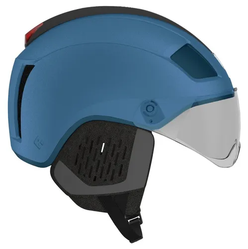 Kask rowerowy LAZER Nova KinetiCore Niebieski Miejski z lampką (rozmiar M)