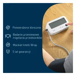 Ciśnieniomierz Omron M3 Comfort AFib HEM-7196-FLE Wykrywanie arytmii + Zasilacz