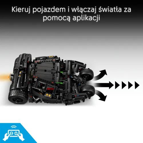 LEGO TECHNIC 42239 Batmobile Tumbler, zestaw klocków 12+ sterowany