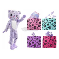 Lalka Barbie Cutie Reveal Miś HJL57