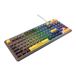 Klawiatura membranowa Rampage Cyclone KNOB Szaro-Czarny