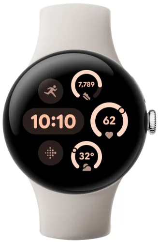 Smartwatch GOOGLE Pixel Watch 3 45mm Porcelanowy (LTPO Amoled do 2000 nitów)