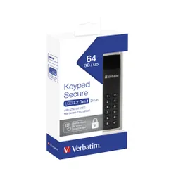 Dysk VERBATIM Keypad Secure 64GB Czarny