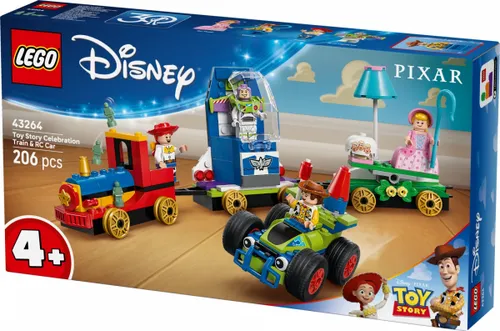 LEGO Klocki Disney 43264 Toy Story - Okolicznościowy pociąg i Pan Sterowany