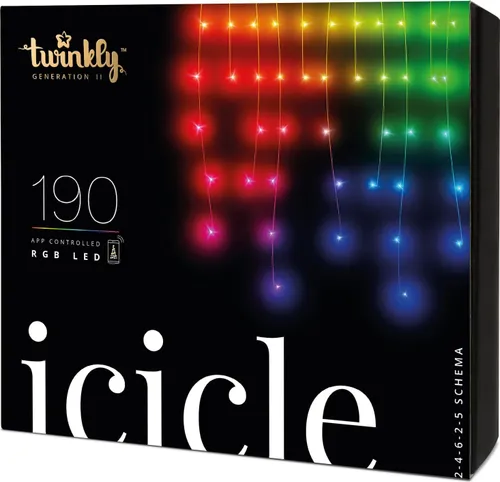 Lampki choinkowe Twinkly 190 LED kolorowe