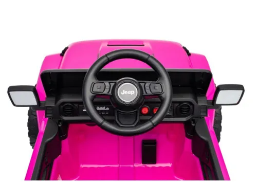 Auto Na Akumulator Jeep Rubicon 2X200W 24V Eva Skóra LED Pilot Radio MP3