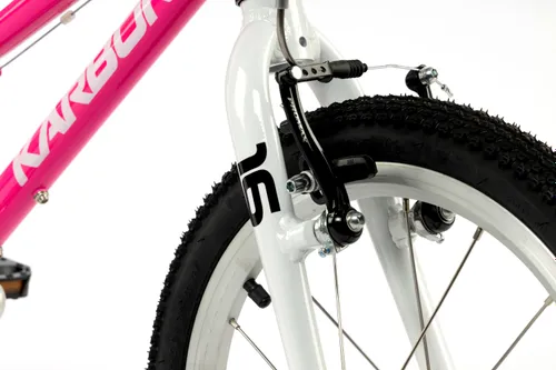 Rower dziecięcy KARBON Superlight Automatic 16 cali dla dziewczynki Różowy