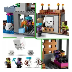 LEGO Minecraft 21597 Stacja Ghasta, zestaw klocków 9+