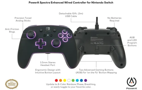 Pad PowerA Enhanced Spectra do Nintendo Switch Przewodowy