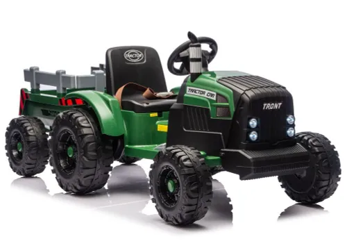 Traktor Na Akumulator Dla Dziecka Ch9959B 24V 2X120W Przyczepa LED Eva Pilot