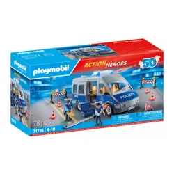 Playmobil Action Heroes набор фигурок 71716 Полицейская машина с блокировкой