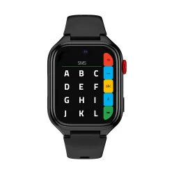 Smartwatch STELIO JuniorPro Funkcje AI 4G Czarny