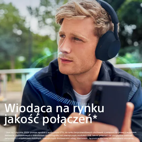 Беспроводные наушники Sony WH-1000XM5 ANC накладные наушники-Bluetooth 5.2 синий