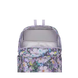 Unsisex JanSport SuperBreak Plus sırt çantası - 8 bit çiçek