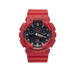 G-Shock GA-100B-4aer Kırmızı / Kırmızı Saatler