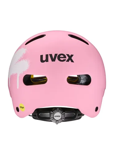 Kask rowerowy dla dzieci Uvex Kid 4 Style Mips - spray strawberry matt