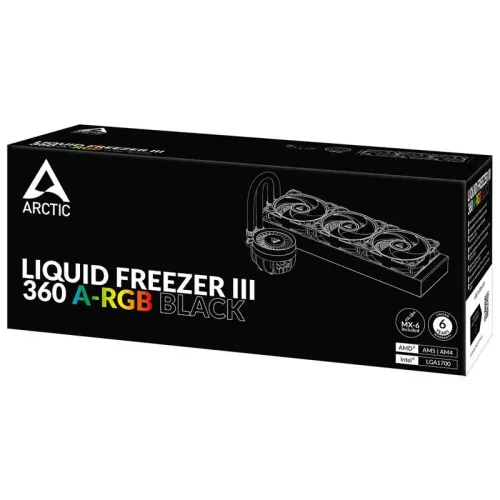 Chłodzenie Arctic Liquid Freezer III 360 A-RGB Czarny