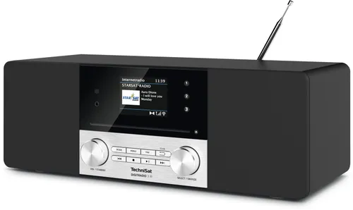 Radioodbiornik TechniSat DigitRadio 3 IR Radio FM DAB+ Internetowe Bluetooth Czarno-srebrny