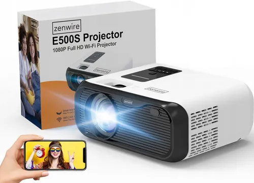 Projektor ZENWIRE Mini E500S (1920 x 1080), 250 ANSI lumen, Wi-Fi, Bluetooth