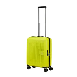 Walizka mała poszerzana American Tourister AeroStep - light lime