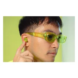 Słuchawki dokanałowe JLAB Go Pop ANC Żółto-przezroczysty