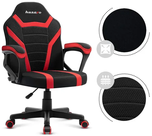 Fotel HUZARO Ranger 1.0 Mesh Czerwony