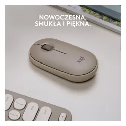 Myszka Logitech Pebble M350 Piaskowy