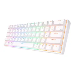 Klawiatura ROYAL KLUDGE RK61 RGB Red Switch Biały