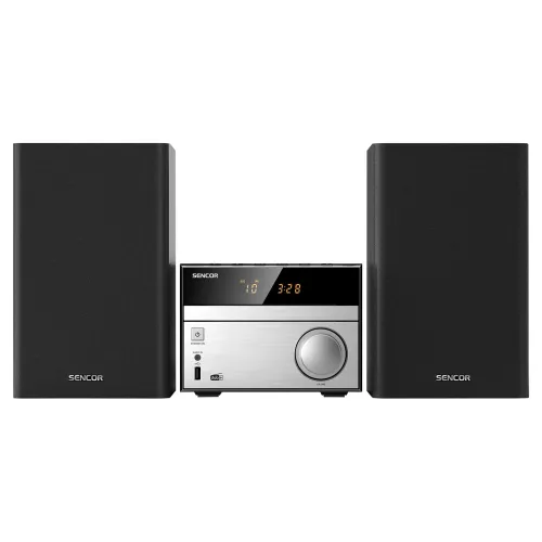 Wieża Sencor SMC 4600DBR 30W Bluetooth Radio FM, DAB+ Czarno-srebrny