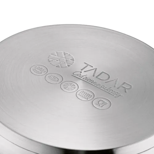 Garnek prosty ze stali nierdzewnej z pokrywką Tadar 29 litrów