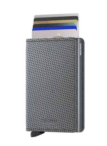 Küçük RFID Cüzdan Gizli Slimwallet Karbon-serin gri